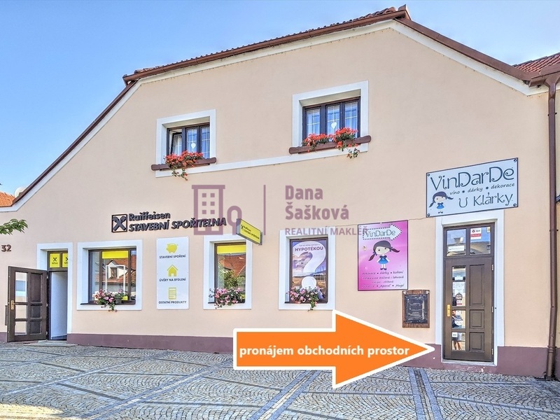 Pronájem, obchodní prostory 54 m2, Jindřichův Hradec, ul. Růžová