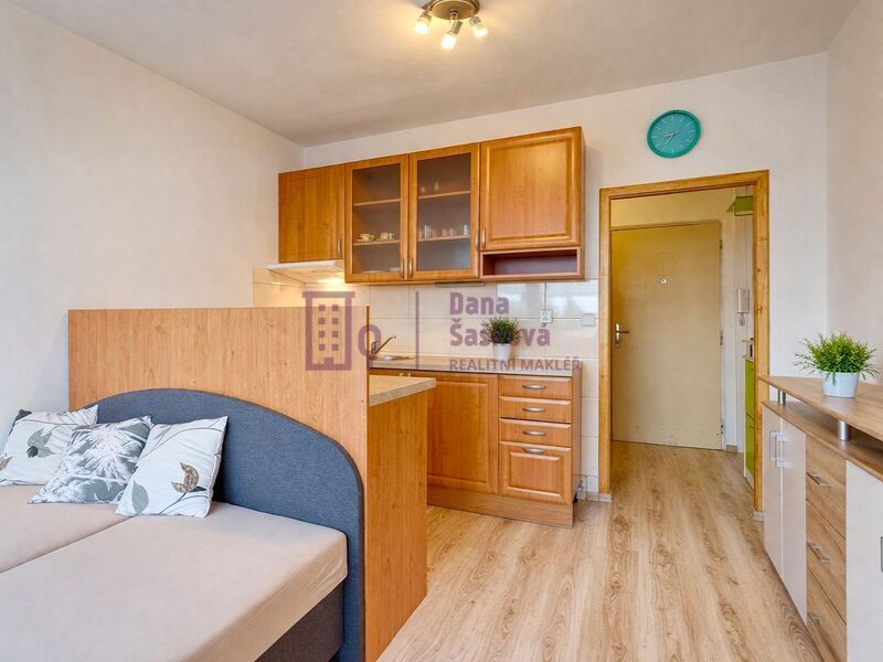 Pronájem, byt 1+kk, 25 m2 s lodžií, Jindřichův Hradec, sídliště U Nádraží