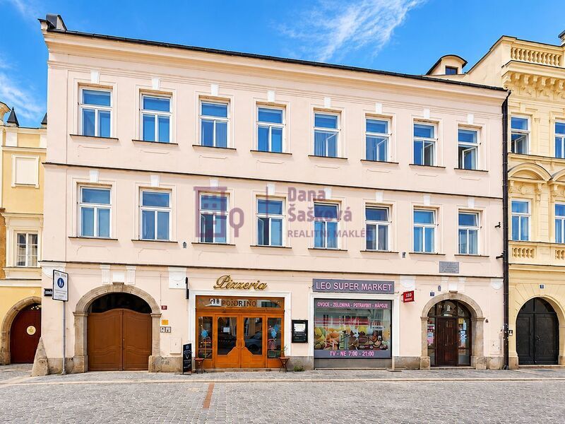 Pronájem, byt 1+kk v podkroví, 50 m2, Jindřichův Hradec, nám. Míru