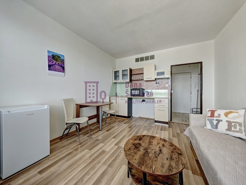 Pronájem, byt 1+kk, 25 m2 s lodžií, Jindřichův Hradec, sídliště U Nádraží