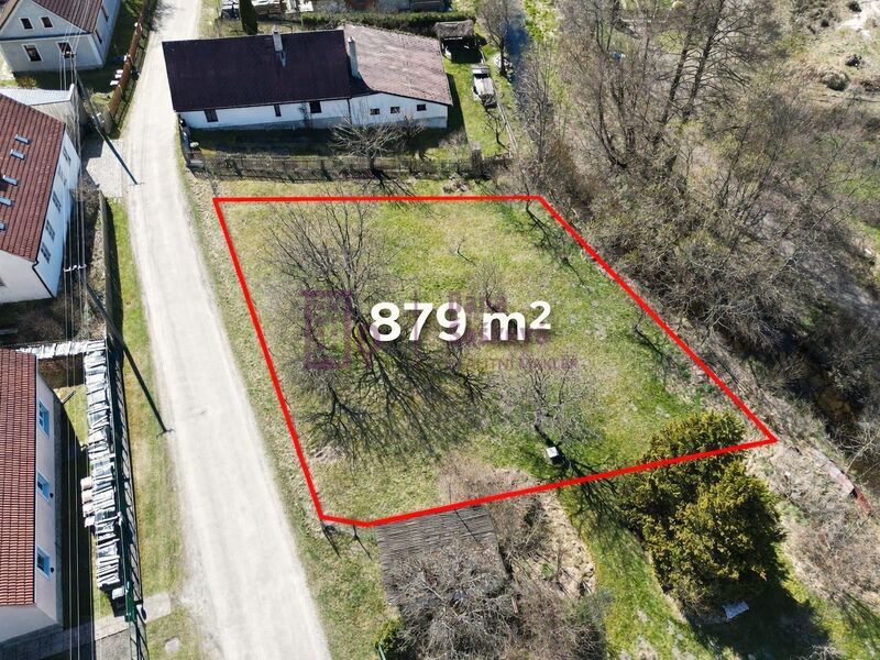 Prodej, pozemek k bydlení, 879 m2, Nová Bystřice - Albeř