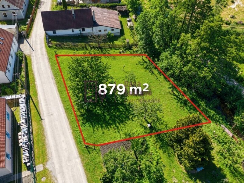 Prodej, pozemek k bydlení, 879 m2, Nová Bystřice - Albeř