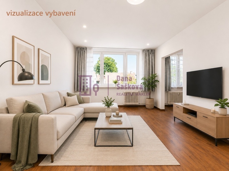 Prodej, byt 2+1 s balkonem, 64 m2,  Nová Bystřice